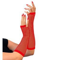 RĘKAWICZKI SIATKA CZERWONE