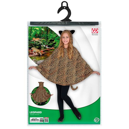 LEOPARDO (poncho con cappuccio)