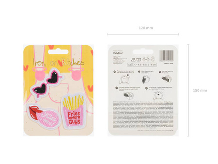 PRASOWANKI NASZYWKI KISS ME MIX 3 SZT