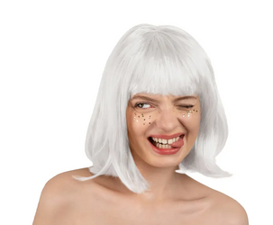 PERUKA KLEOPATRA BIAŁA