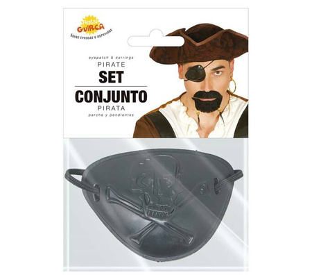 ZESTAW OPASKA NA OKO I KOLCZYK PIRACKI