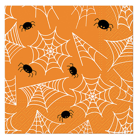 SERWETKI PAPIEROWE PAJĘCZE SIECI 33 CM 20 SZT