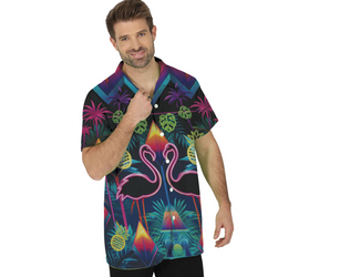 KOSZULA MĘSKA FLAMINGI