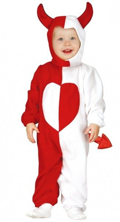 STRÓJ DEMONEK CZERWONO-BIAŁY