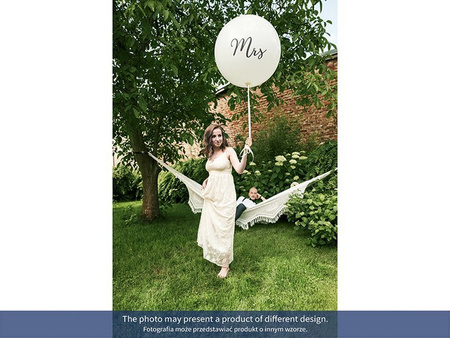 BALON 1M MR BIAŁO CZARNY