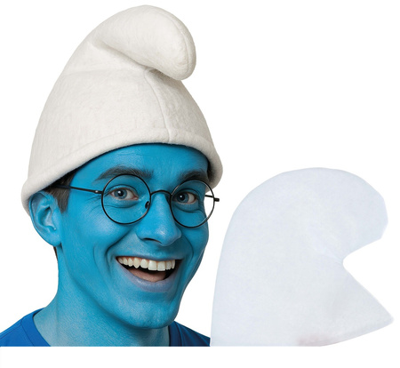 CZAPKA SKRZATA GNOMA BIAŁA