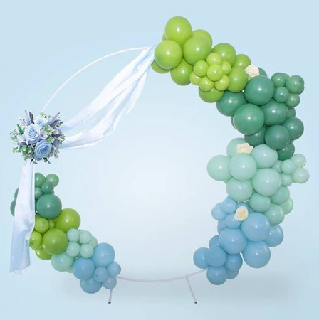 STOJAK DO BALONÓW OKRĄGŁY BIAŁY 200 CM