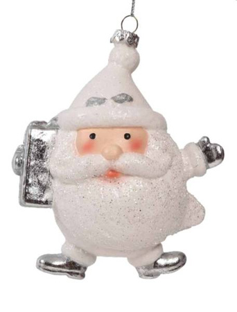 BOMBKA BIAŁY MIKOŁAJ 13CM