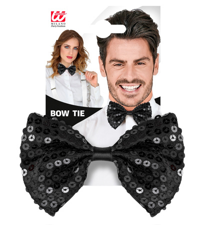 MUCHA CZARNA CEKINOWA