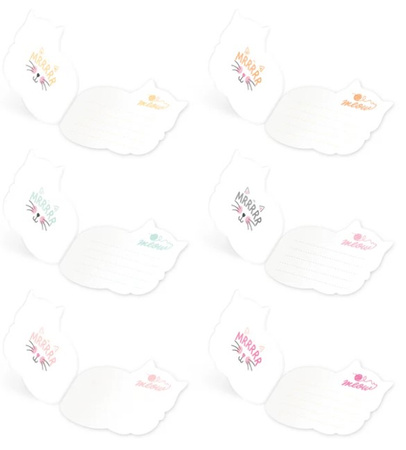 ZAPROSZENIA URODZINOWE KOTKI 6 SZT