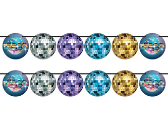 GIRLANDA PAPIEROWA KULE DISCO 5 M