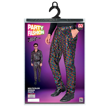 SPODNIE MĘSKIE CEKINOWE KOLOROWE 