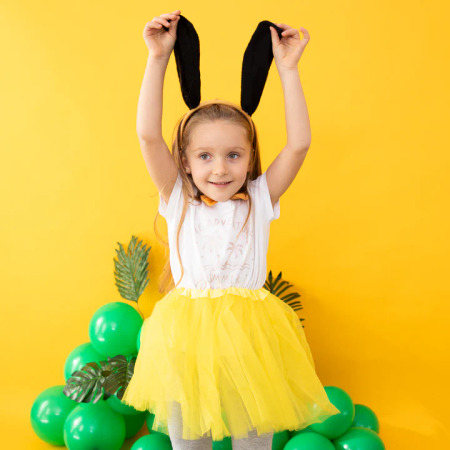 SPÓDNICZKA TIULOWA ŻÓŁTA 30 CM