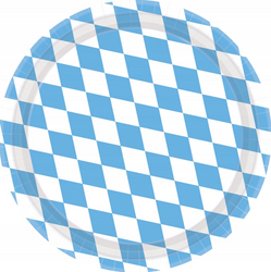 TALERZYKI PAPIEROWE BAWARIA OKTOBERFEST 23 CM 8 SZT