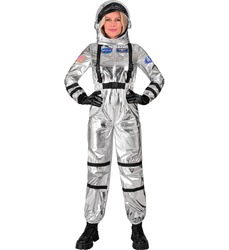 STRÓJ SREBRNY ASTRONAUTA DAMSKI