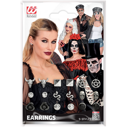 KOLCZYKI HALLOWEENOWE 9 MODELI HALLOWEEN