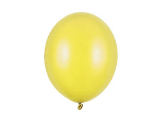 BALONY 30 CM STRONG METALIK ŻÓŁTY 50 SZT