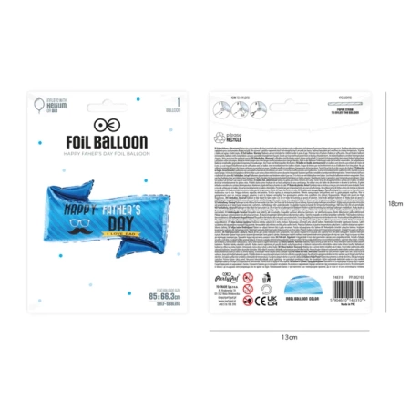 BALON FOLIOWY HAPPY FATHER'S DAY 85X66 CM