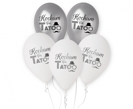 BALONY KOCHAM CIĘ TATO 12 CALI 5 SZT.