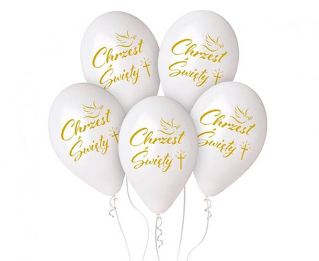 BALONY CHRZEST ŚWIĘTY 33 CM 5 SZT