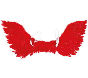 CZERWONE SKRZYDŁA Z PIÓR 106 CM