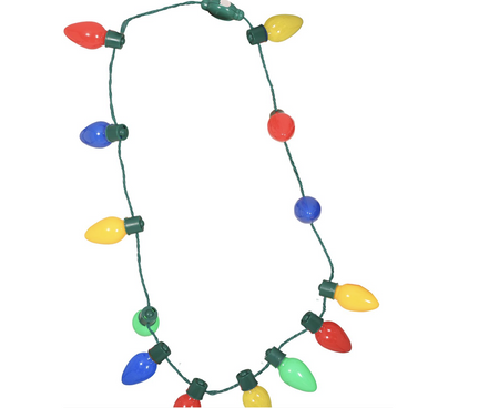 LEDOWY NASZYJNIK ŚWIECĄCY BOŻE NARODZENIE