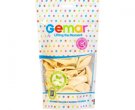 BALONY LATEKSOWE KREMOWE JASNE 30 CM 100 SZT