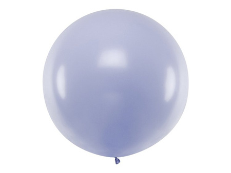 BALON LATEKSOWY 1 M OKRĄGŁY PASTEL JASNY LILIOWY