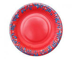 TALERZYKI PAPIEROWE LET IT SNOW 18 CM 6 SZT.