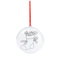 BOMBKA KOLOROWANKA PRZEZROCZYSTA ŚWIĘTA