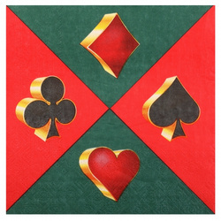 SERWETKI PAPIEROWE KASYNO 33 X 33 CM