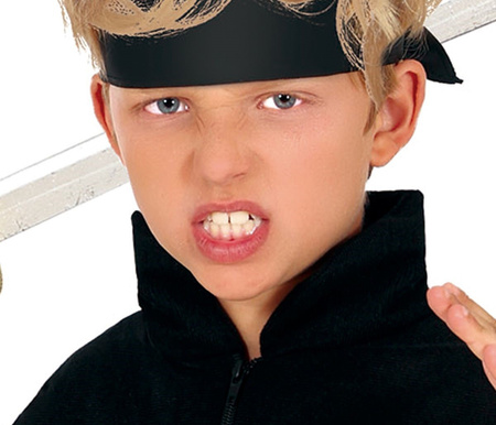 STRÓJ NINJA POMARAŃCZOWO-CZARNY