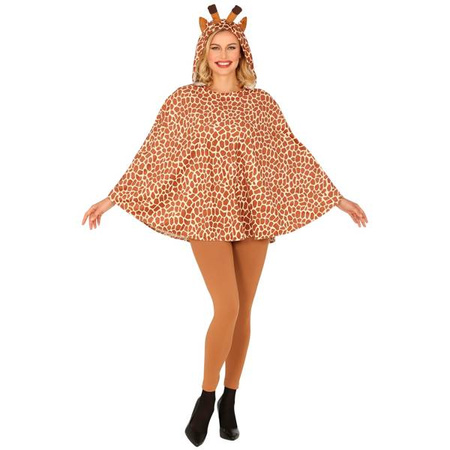 GIRAFFA (poncho con cappuccio)