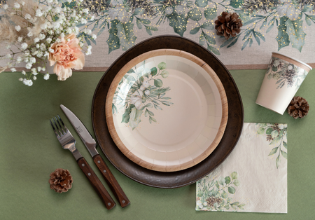 SERWETKI PAPIEROWE ZIMOWY LAS 33 CM 10 SZT