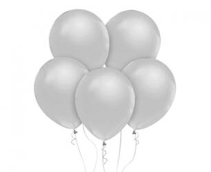 BALONY METALICZNE SREBRNE 30 CM 10 SZT