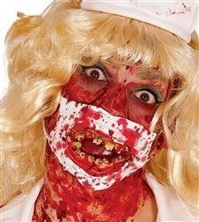 MASECZKA Z ZĘBAMI BIAŁO-CZERWONA