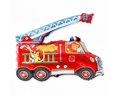 BALON FOLIOWY 14 CALI WÓZ STRAŻACKI 35 X 32 CM 