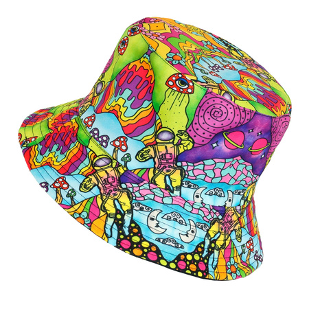 CZAPKA BUCKET HAT PSYCHODELICZNA 