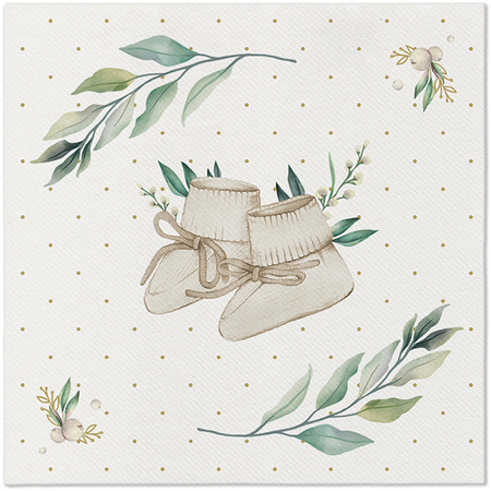 SERWETKI AIRLAID BUCIKI 40 X 40 CM 50 SZT.