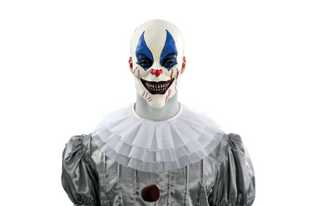 MASKA LATEKSOWA KLAUNA HALLOWEEN