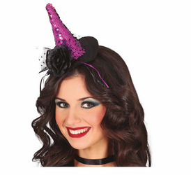 OPASKA HALLOWEEN MINI KAPELUSZ CZAROWNICY