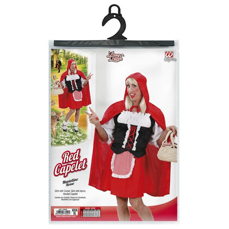 Strój Drag Queen Czerwony Kapturek Karnawał