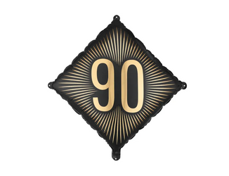 BALON FOLIOWY 90 CYFRA 46 X 46 CM ROMB