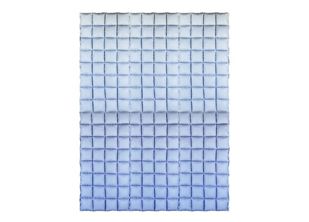 BALON FOLIOWY KURTYNA NIEBIESKIE OMBRE 72 X 143 CM