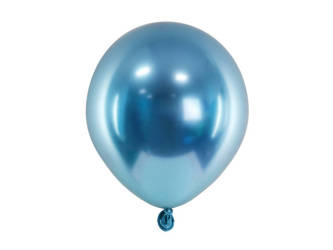 BALONY GLOSSY 12 CM NIEBIESKI 50 SZT