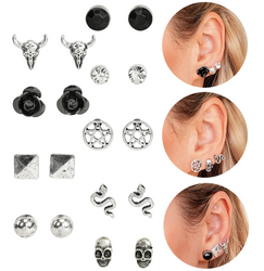 KOLCZYKI HALLOWEENOWE 9 MODELI HALLOWEEN