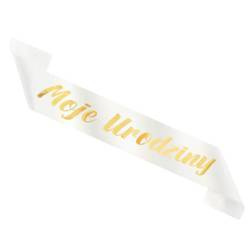 SZARFA MOJE URODZINY BIAŁA