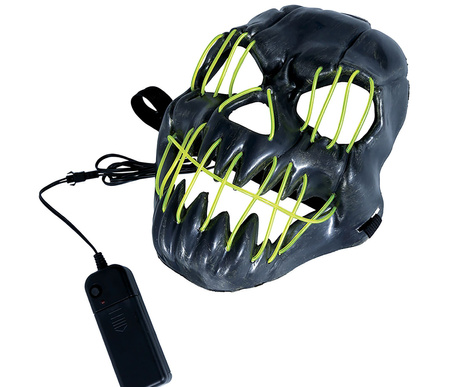 MASKA LED ŚWIECĄCA ŻÓŁTA UŚMIECHNIĘTA