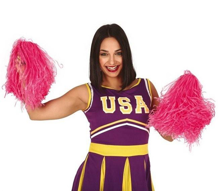 POMPONY CHEERLEADERKI RÓŻOWE