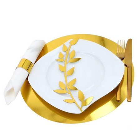 PODKŁADKI POD TALERZE ZŁOTE 6 SZT 